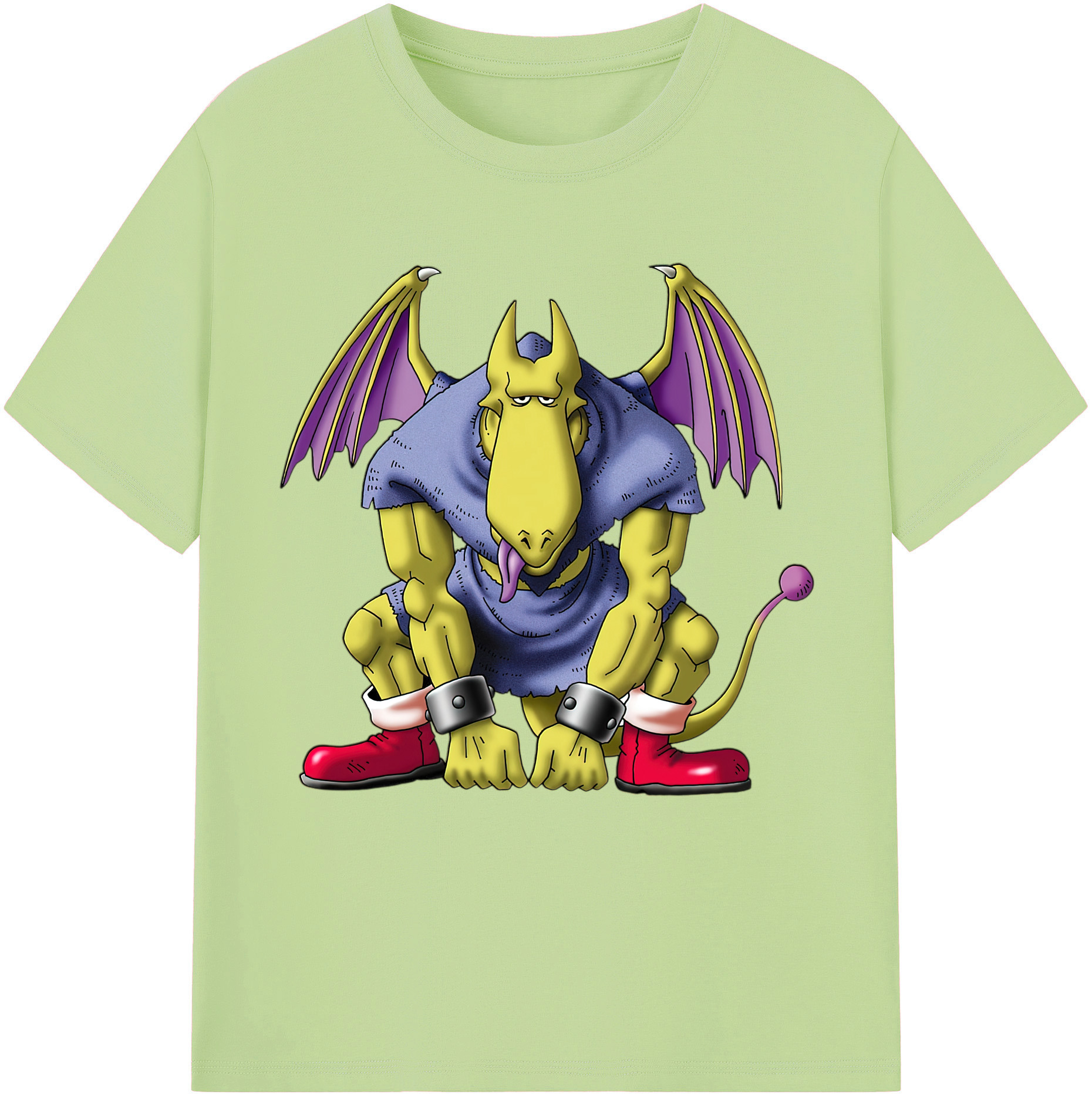 （画像用） ドラゴンクエスト Doragon Kuesuto Dragon Quest 綿100％半袖Tシャツ（フロントプリント）